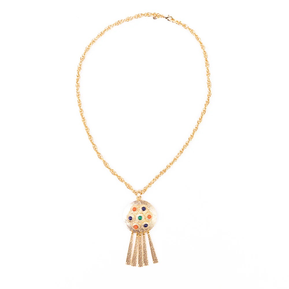 Kenneth Jay Lane Multi Color Pendant Necklace - Picture 3 of 7